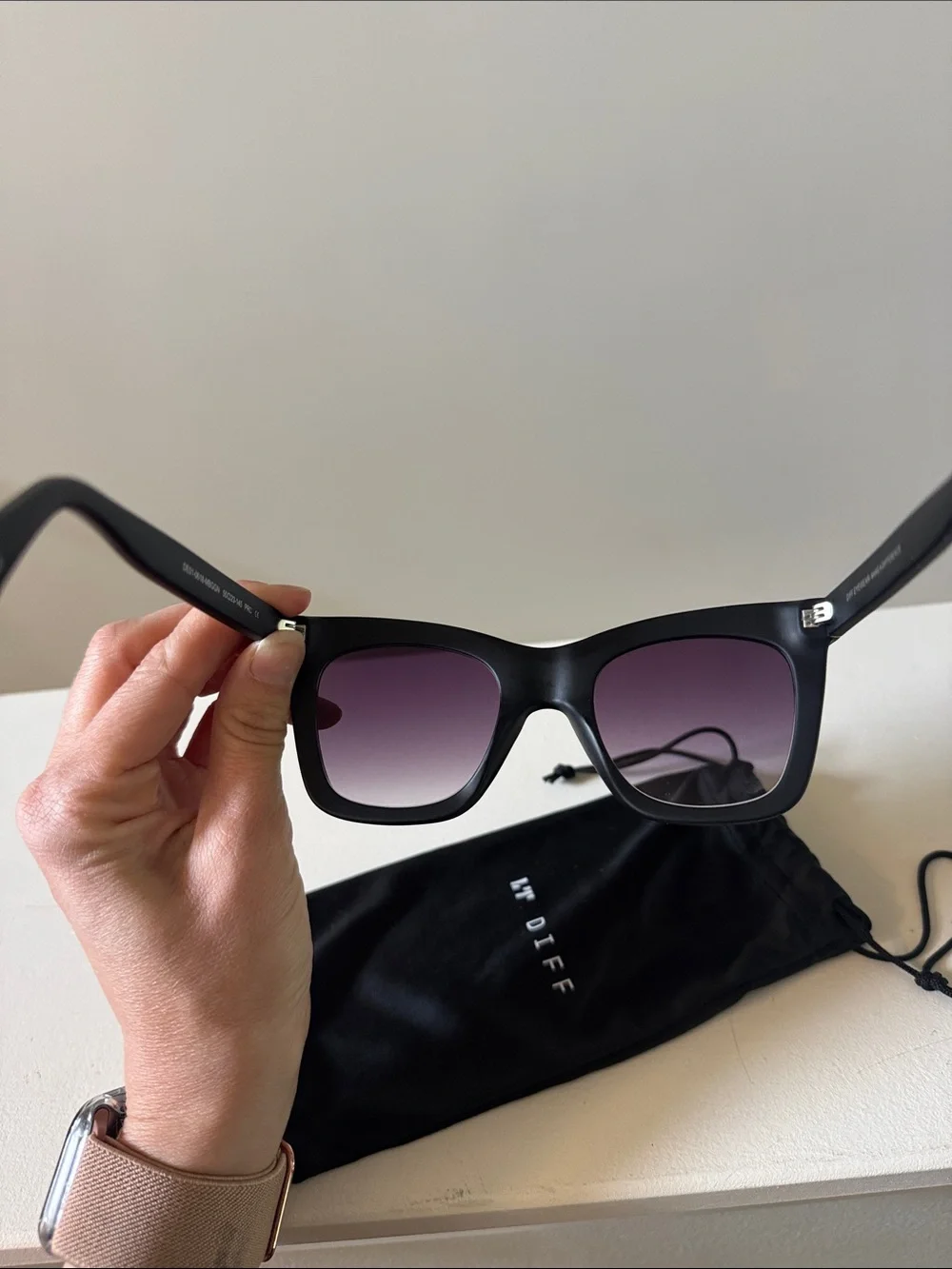 New DIFF 50mm Talia Square Sunglasses